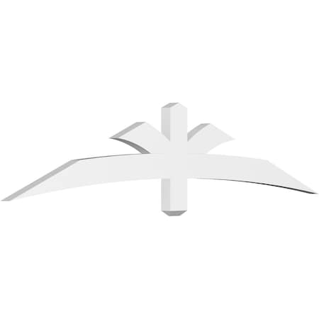 Ekena Millwork Davenport Architectural Grade PVC Gable Bracket, 72"W x 15"H x 2"D x 4"F, 5/12 Pitch GBP072X15X0204DAV00